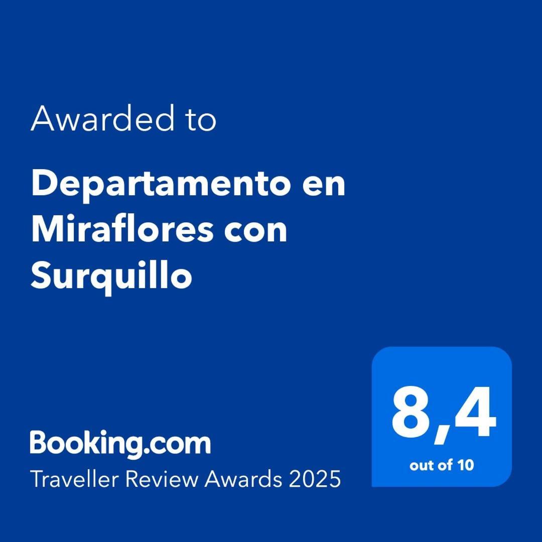 Departamento En Miraflores Con Surquillo Lima Extérieur photo